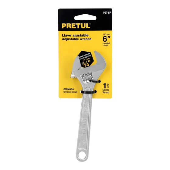 Llave Ajustable 6  Cromada, Pretul 21814
