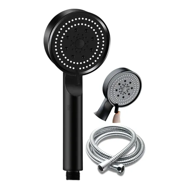 Ducha Lavatório De Cabelo Preto Alta Pressão + Mangueira