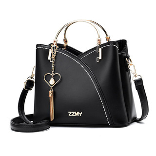 Bolso Moda Mujer Cartera Crossbody Borla Bandolera Satchel Color Negro Bolso Moda Mujer Cartera Crossbody Borla Bandolera Satchel Color Negro