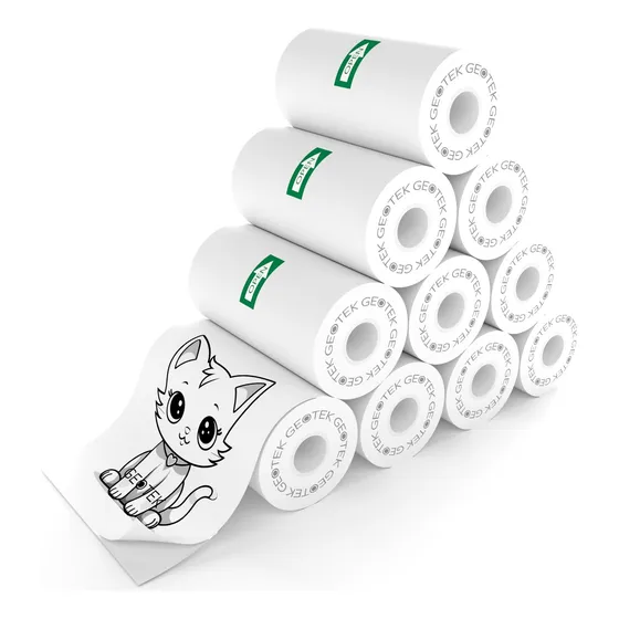 Papel Autoadhesivo X10u Para Mini Impresora 57mm X 2.7mts