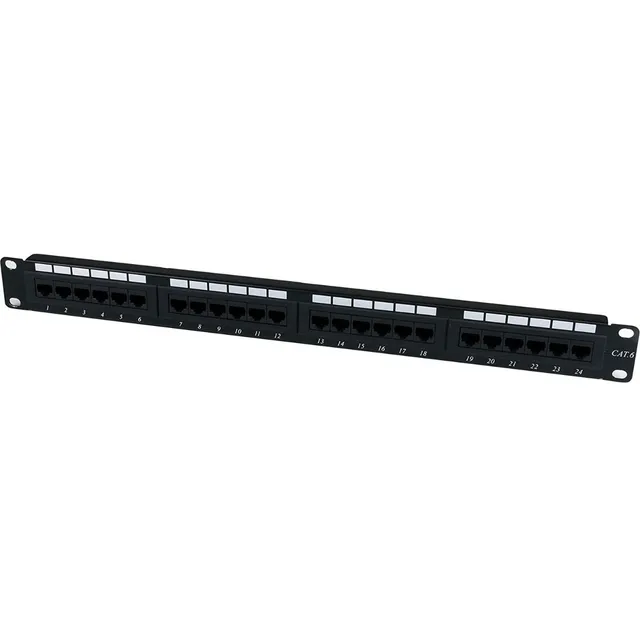 Patchera Rack 24 P. 1u Cat 6 Intellinet