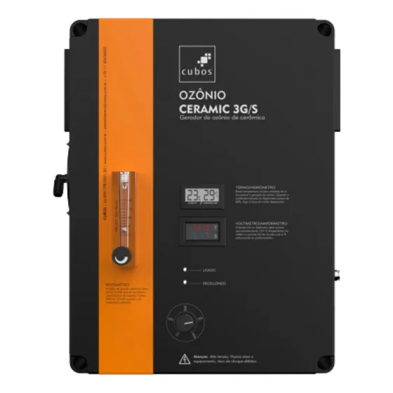Gerador Ozônio Cubos Ceramic 3g S Com Secador De Ar Embutido