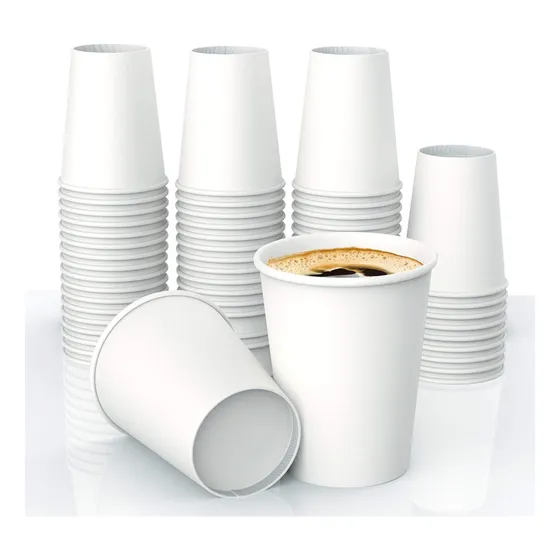 Copo de Papel 180ml Branco Descartável Papel Biodegradável Bello Festas C/ 100un