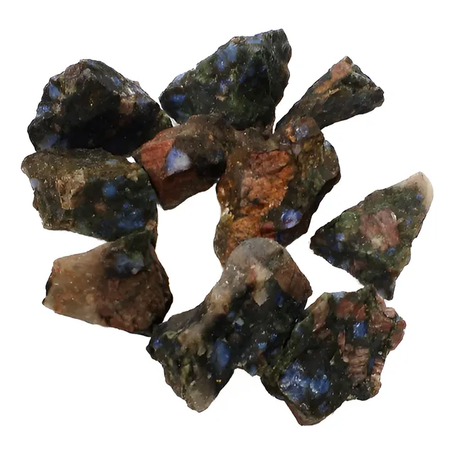 Safira Azul Coríndon Na Matriz Unidade 3cm Pedra Natural
