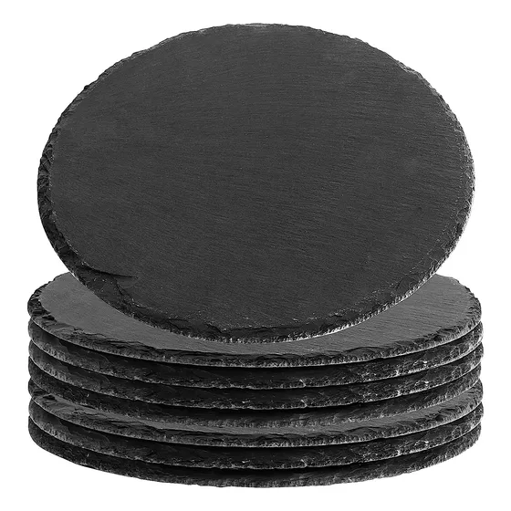 Kit De Tablas Funsuei De Piedra, Negra De 20cm, 8 Piezas