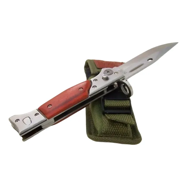 Bayoneta Ak47/cuchillo Puñal Plegable De Bolsillo Automática