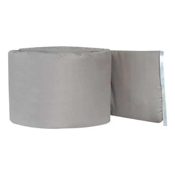 Chiqui Mundo Parachoques Para Cuna Rosa Gris 440 cm 26 cm 1