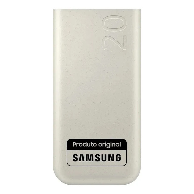 Bateria Samsung Carregador Portatil 3x Usb-c 20000mah Super Rapida 45w Bege
