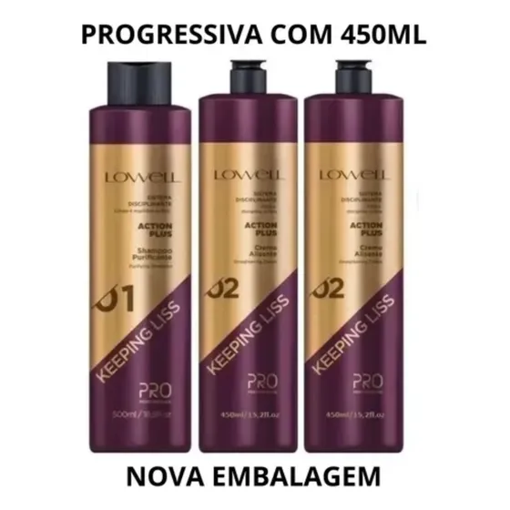 Kit 3 Keeping Liss Progressiva Alisante Sem Formol Pro