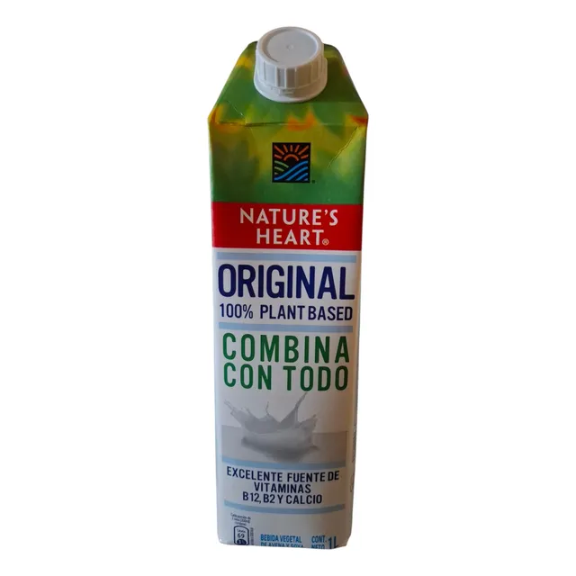 Pack X12 Lts Leche Bebida Vegetal Avena&soya 100% Plantbased