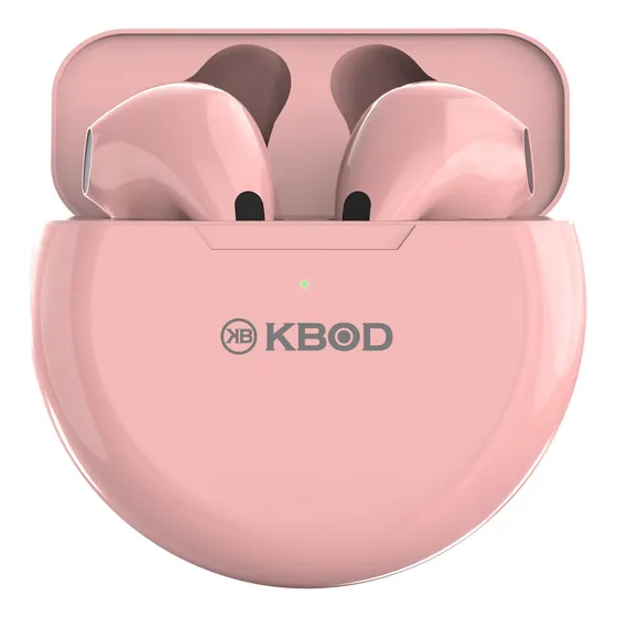 Audífonos Inalámbricos Bluetooth Tws Kbod C7 Carga Tipo C Color Rosa
