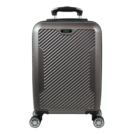 Mala Viagem Abs Pequena 10kg Resistente Roda 360 Graus Cor Cinza