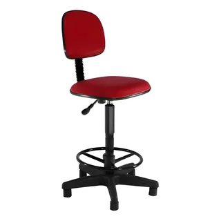 Cadeira Caixa Alta Secretaria Universal Recepção Vermelho Urban Office Cadeira Caixa Alta Secretaria Universal Recepção Vermelho Urban Office