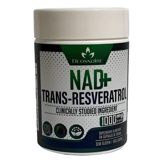 Nad + Trans Resveratrol 1000mg 120 Cápsulas Deosnutre Sabor Sin Sabor | Cuotas sin interés