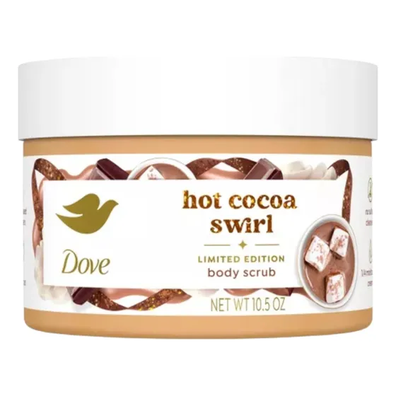 Hot Cocoa Swirl Dove Exfoliante Navideño De Chocolate