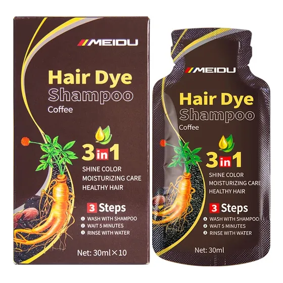 Champú Tinte Hair Dye En Sobre  5 Und Cubre Canas
