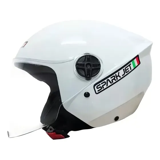 Capacete Aberto EBF Spark Jet Branco para Moto – Tamanho 60 — foto 2