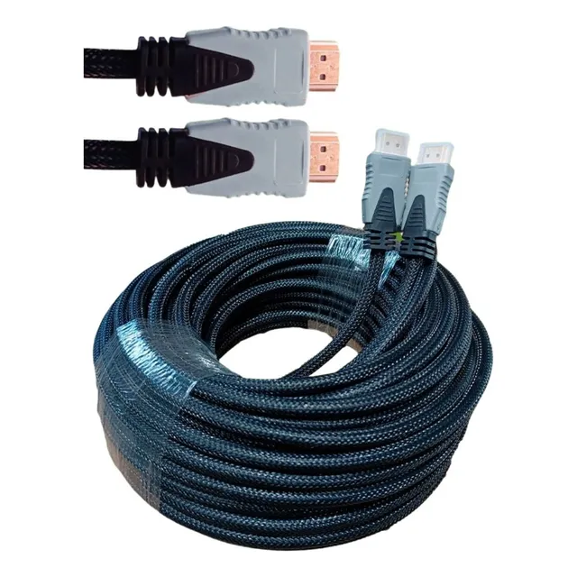 Cable Hdmi Reforzado Mallado Largo 10 Metros - 10 Mts Hdmi