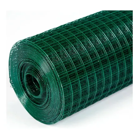 Malla Jardin Soldada Pvc Verde 1/2 X1.0mmx0.60mt 10mt Cerram