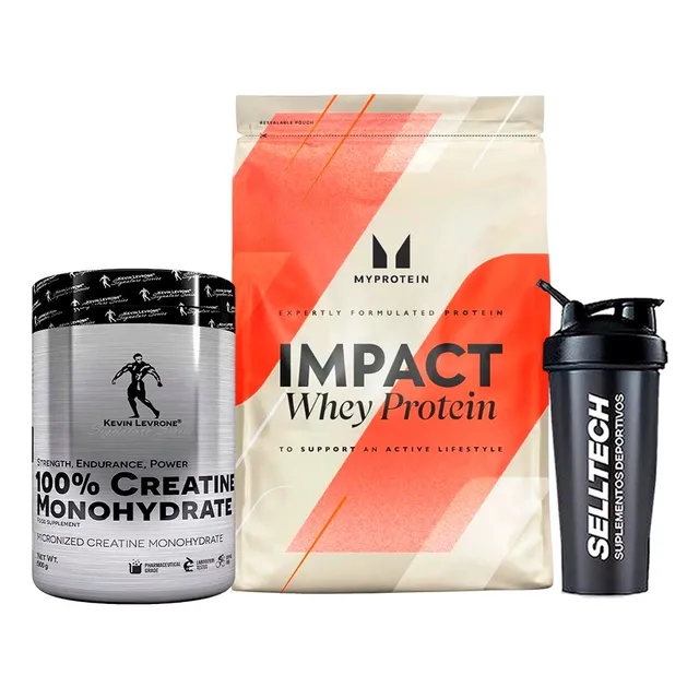 Impact Whey Protein 1kg Chocolate+creatina Levrone 500gr