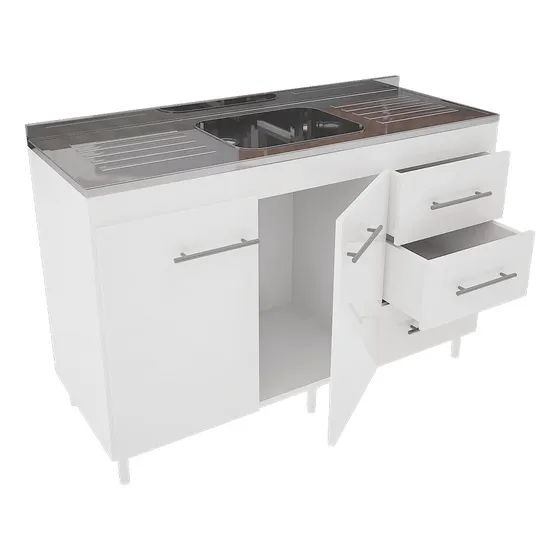 Bajo Mesada Cocina 120 Melamina Muebles Orlandi 