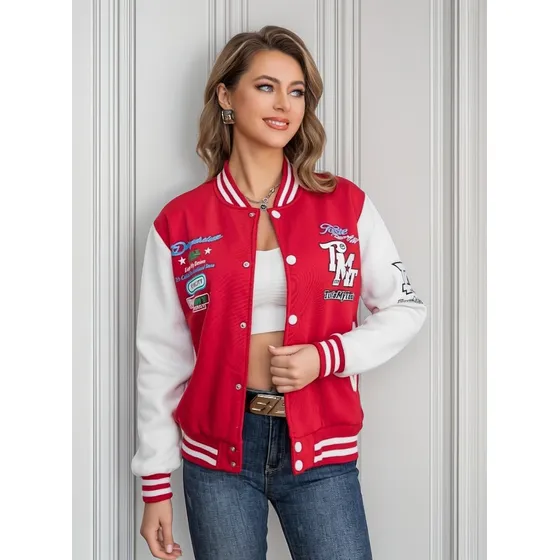 Chaqueta Universitaria Con Chiporro Mujer - Calidad Premium