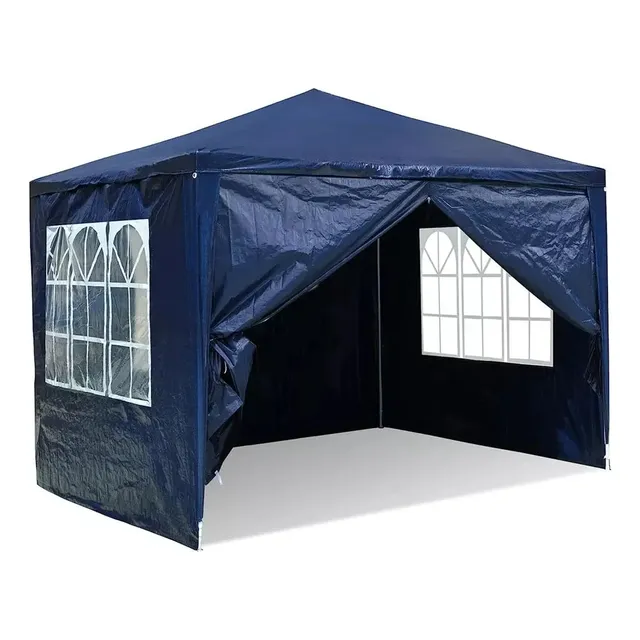 Toldo Carpa De Reforzado 3x3 Impermeable Para Jardin/ Fiesta Azul Oscuro