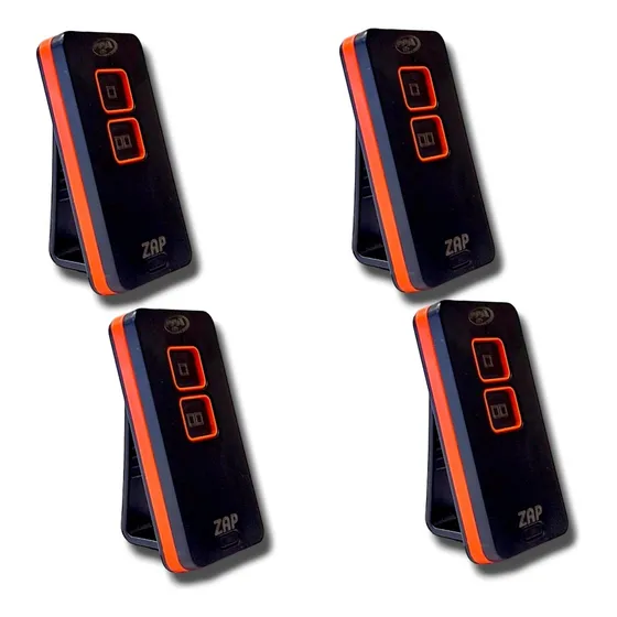 04 Unid. Controle Portão Cerca 433mhz Ppa Zap Universal