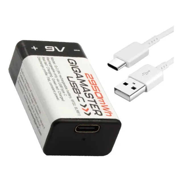 Bateria 9v Recargable Puerto Usb