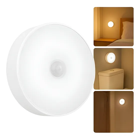 Luz Led Automática Usb Recargable Con Sensor De Oscuridad