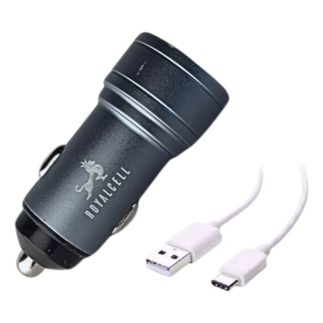 Cargador De Auto Dual Usb-a De Carga Rápida 4.8a 5v Aluminio