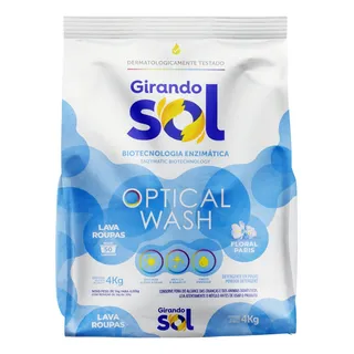 Lava-roupas PĂł Floral Paris Girando Sol Optical Wash Pacote 4kg Lava-roupas PĂł Floral Paris Girando Sol Optical Wash Pacote 4kg