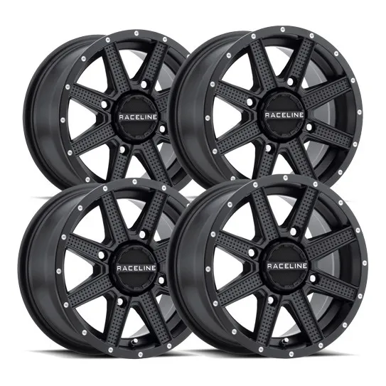 Rines Raceline Hostage Negros 12  4x156 Polaris Rzr 