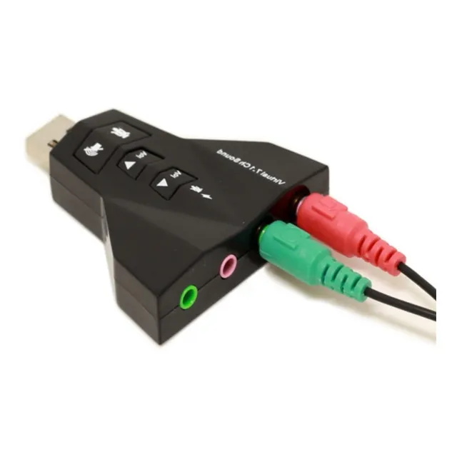 Tarjeta Externa De Audio Sonido Dj Usb 2.0 Pc Virtual 7.1 Or
