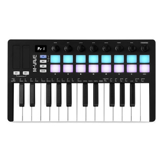 M-vave Smk-25ii Teclado Midi 25 Teclas 16 Pads Rgbdaws M-vave Smk-25ii Teclado Midi 25 Teclas 16 Pads Rgbdaws