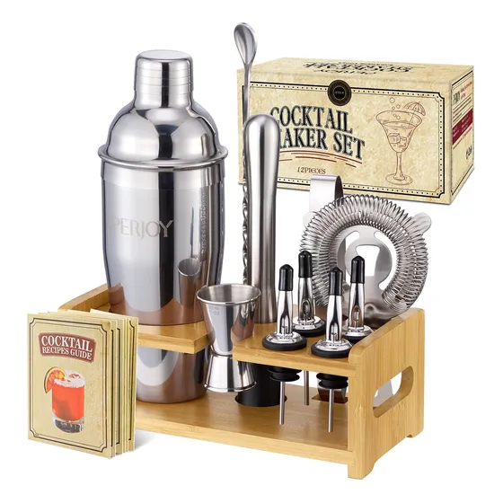 Kit Bartender Set Profesional, Acero Inoxidable. 12 Pza 