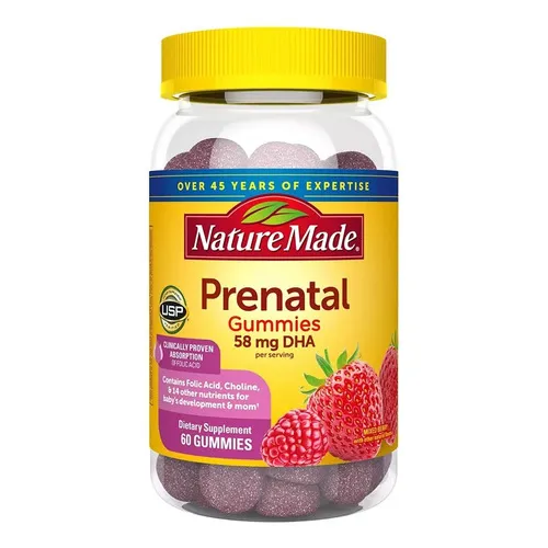 Nature Made Prenatal Acido Folico Dha Gomitas Sabor Berry