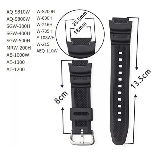 Correa Casio Reemplazo Ae-1000/ Sgw-300/ Sgw-400, Etc. Nueva