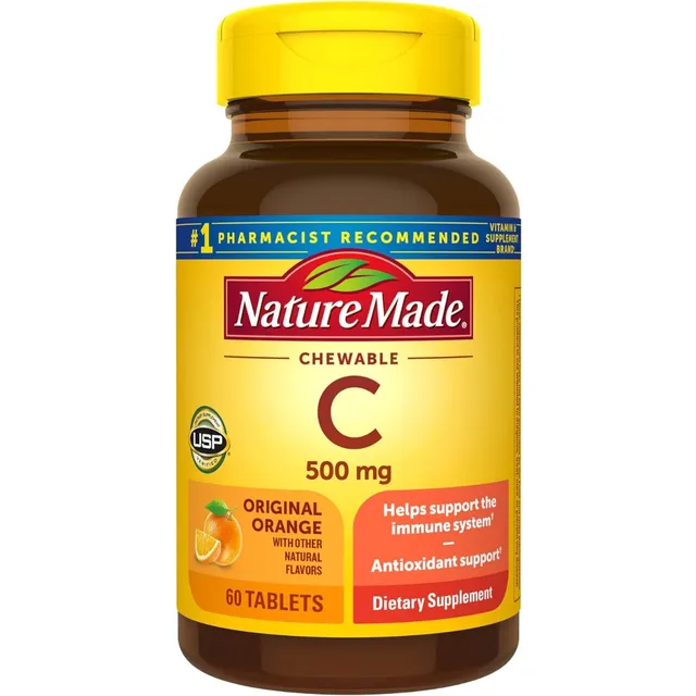 Vitamina C 500 Mg Nature Made 60 Tabletas