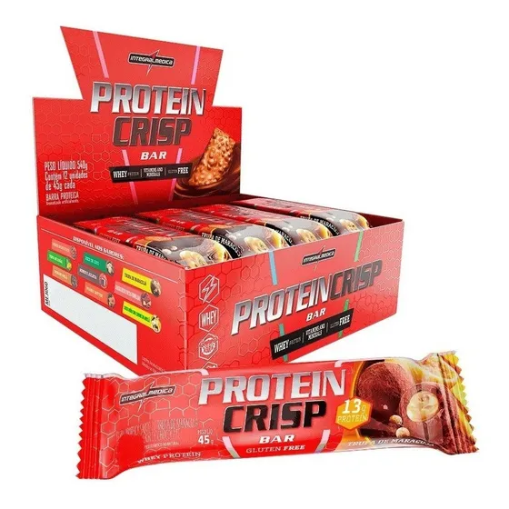 Barra De Proteína Crisp Bar 12 Unidades - Integralmédica