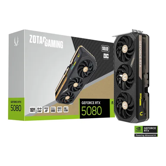 Mercado Livre Placa De Video Zotac Geforce Rtx 5080 Solid Oc 16gb Gddr7 image