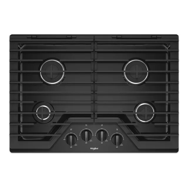 Tope  Whirlpool A Gas Negro 4 Quemadores 30 