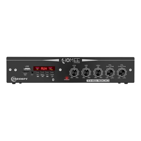 Amplificador Ths 1800 Classe Ab 4c 2 Zonas Taramps 80w