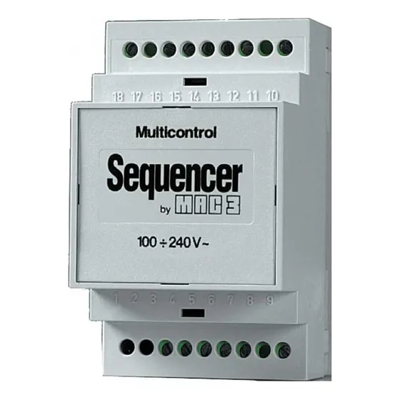 Secuenciador De Bombas 110 220vca Para Riel Din Tmk3-110/220