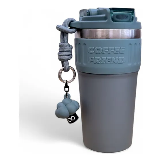 Termo Antiderrames A Prueba De Fugas Acero Inox Café 550ml