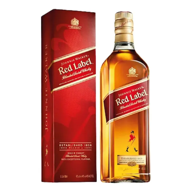 Whisky Johnnie Walker Red Label 2x34 Caja 12x190
