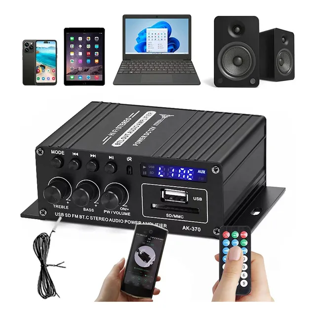 Amplificador De Audio Estéreo Bluetooth Para Hogar/coche De 