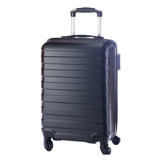 Maleta Viaje Pequeña Equipaje Cabina para Adultos BJ Hogar Color Negro - Rayas 19 pulgada M