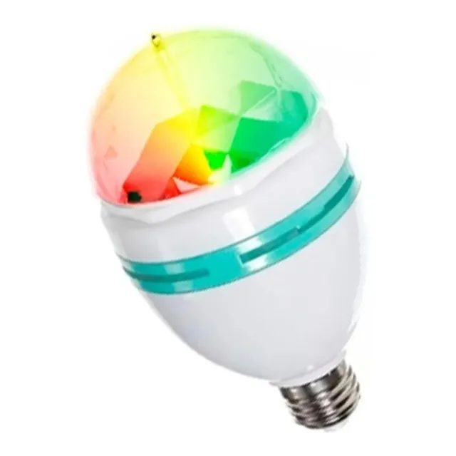 Lampara Luces Led Colores Giratoria Disco Baile Fiesta Foco