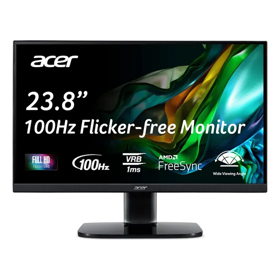 Monitor Acer Kc242y Hbi Fhd 24 100hz Zero-frame Gaming Offic